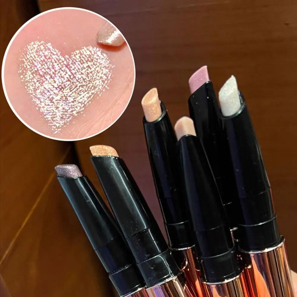 Pearlescent Eyeshadow Stick Pencil Glitter Eyeshadow Makeup Waterproof Shimmer Silkworm Liner Pen Cosmetics Beauty Makeup Tool