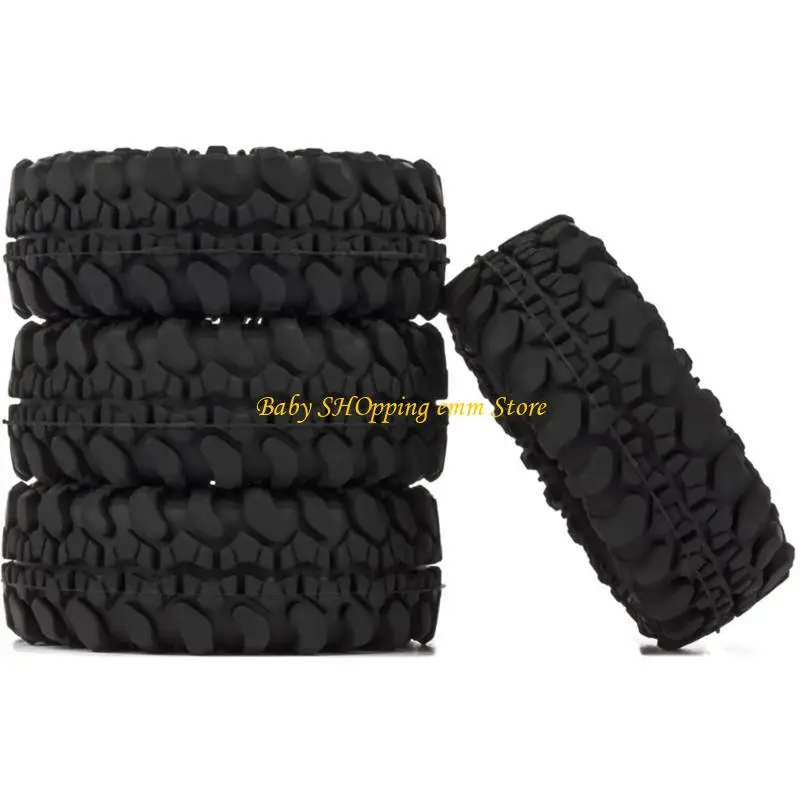 Pneus en plastique à haute adhérence 23GD, pneus remplacement durables 50mm pour les modèles SCX24