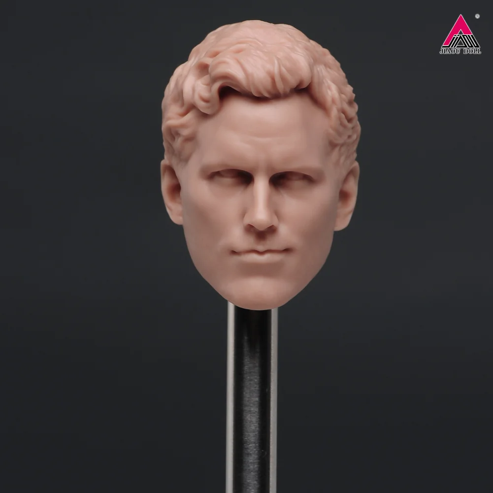 Unpainted 1/6 Scale Male Female Head Sculpt PVC Carving Model Fit 12'' Soldier Action Figure Body Dolls - Image 4