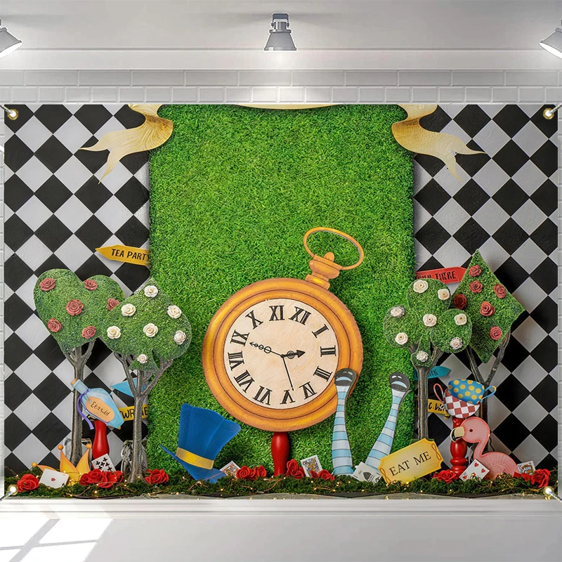 

LS Stopwatch Little Prince Wonderland Backdrops Kids Baby Birthday Cake Smash Photocall Decors Forest Fancy Backgrounds