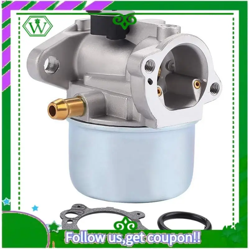 Carburador AC34-799868 com base de filtro de ar 496116 795259 compatível com motores carb 124L02 124T02 124T05 124T07