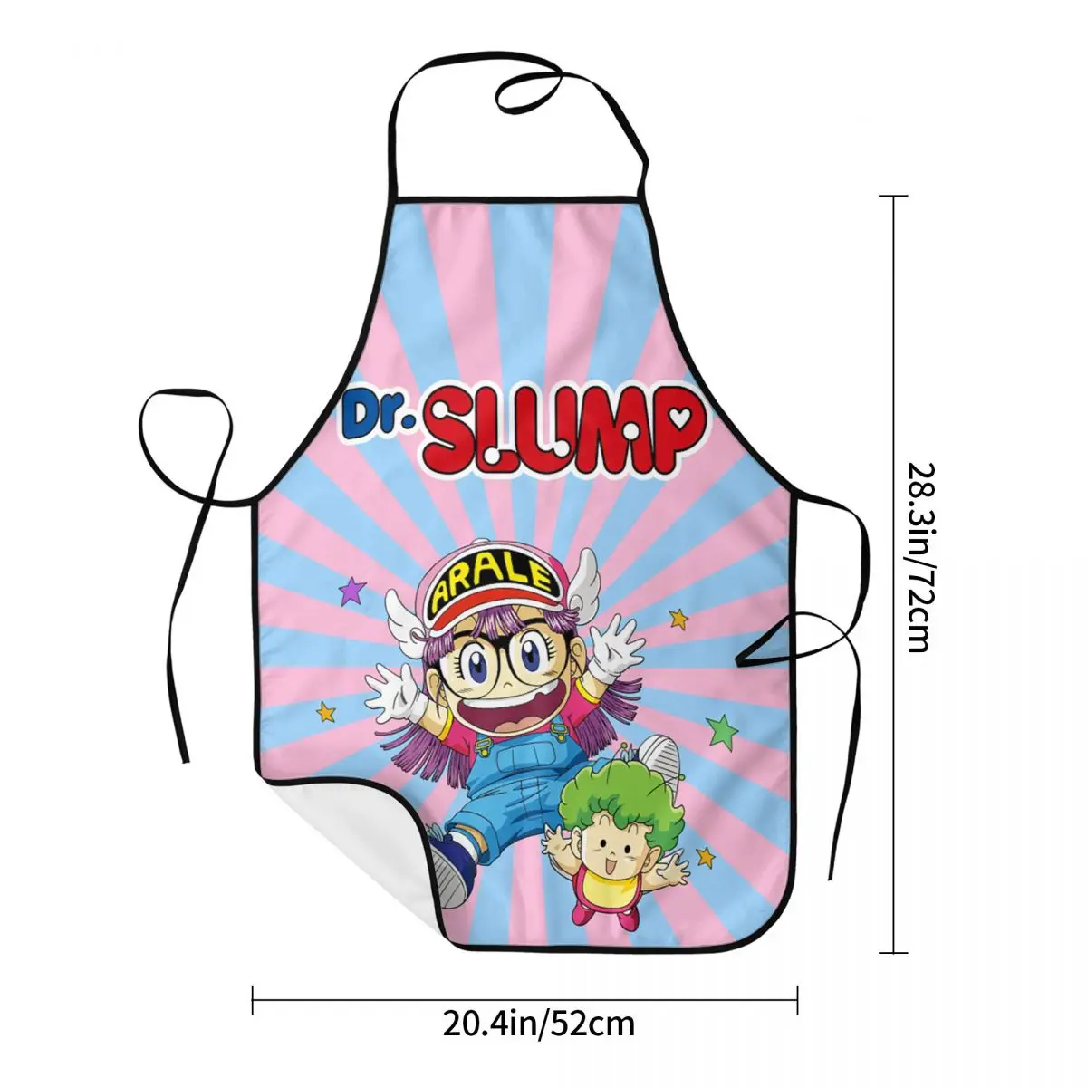 Dr. Slump Arale Norimaki Gatchan Apron for Women Men Unisex Bib Anime Kitchen Cooking Tablier Cuisine Chef Baking