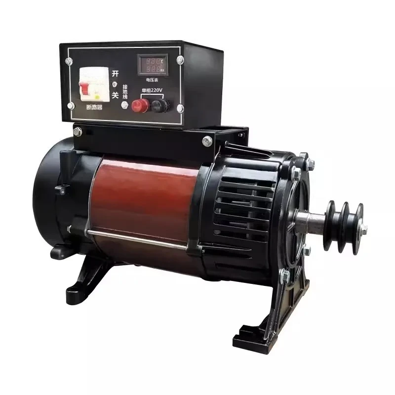 Belt wheel generator 3/5/6/8/10 kW household small single-phase 220v three-phase 380v generator set