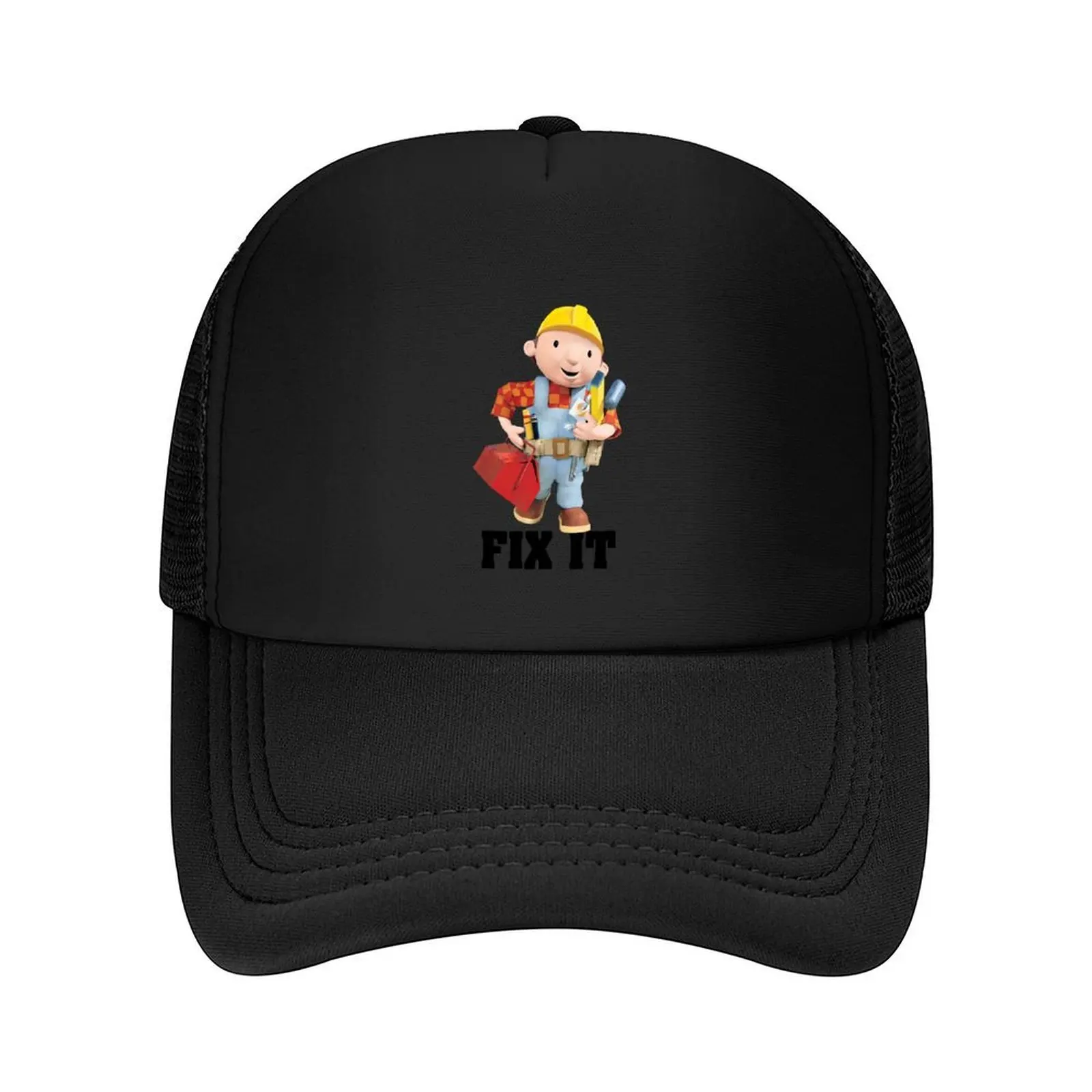 

Bob Fix It Cartoon Baseball Cap Funny hats Anime Fashion Beach Luxury Cap Sun Hats For Women Men's