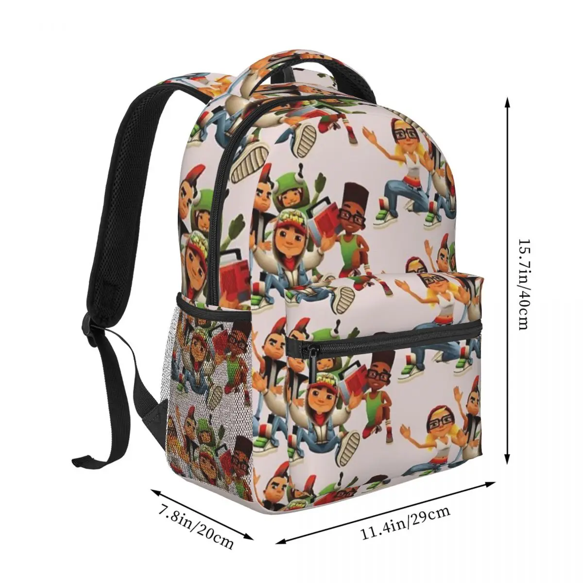 Subway Surfers Team Backpacks Boys Girls Bookbag Casual Children School Bags Laptop Rucksack Shoulder Bag Large Capacity