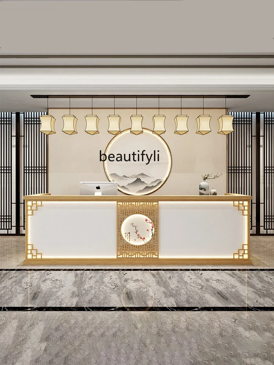 X Beauty Salon Reception Desk Cashier Counter Convenience Store Bar All-in-One Cabinet