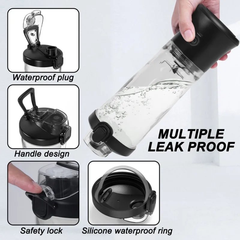 New Portable Blender 600ML Electric Juicer Fruit Mixer 4000mAh USB Rechargeable Smoothie Mini Blender Personal Juicer Colorful