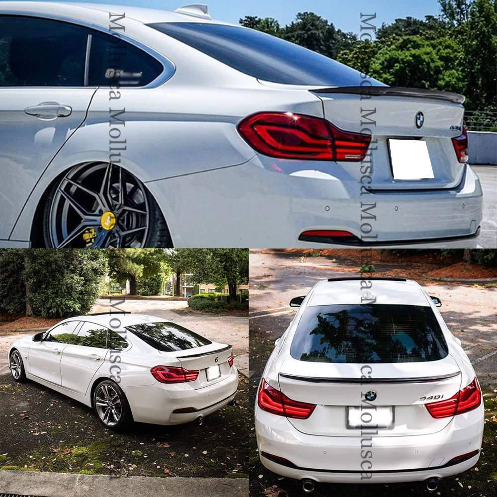 For BMW 4 Series F36 4Door Cran Coupe M4/P/PSM Style Carbon fiber Rear Spoiler Trunk wing 2014-2019 430 435 440