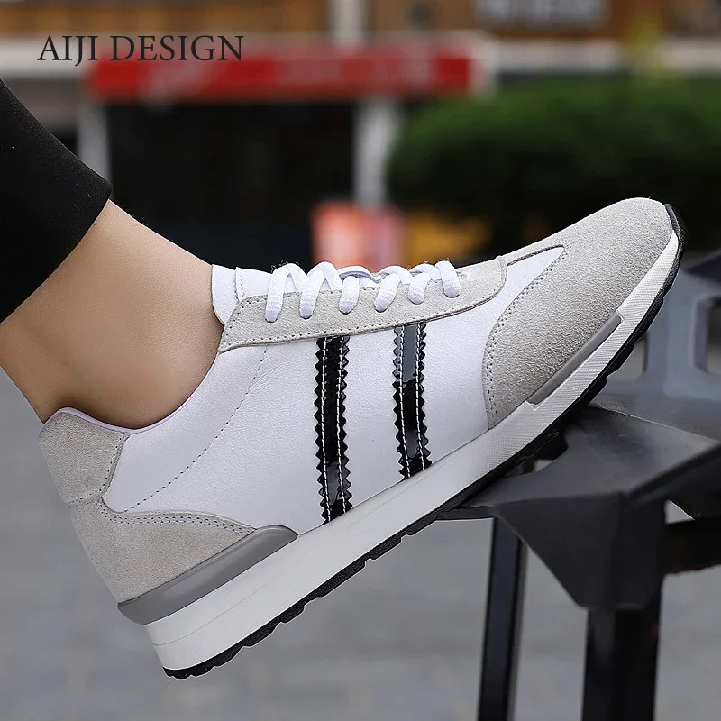 Breathable Men height increasing shoes elevator sneakers insole 7cm white black shoes taller men leisure shoes sport luxury