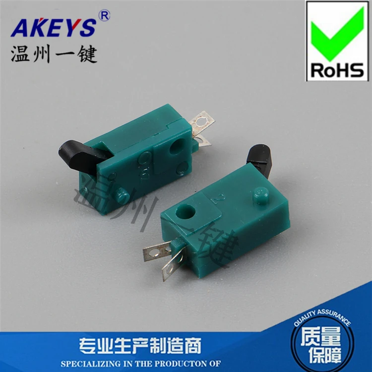 10Pcs Micro limit switch KW-128 game switch reset detection button KFC-V-101 green LSA-23B