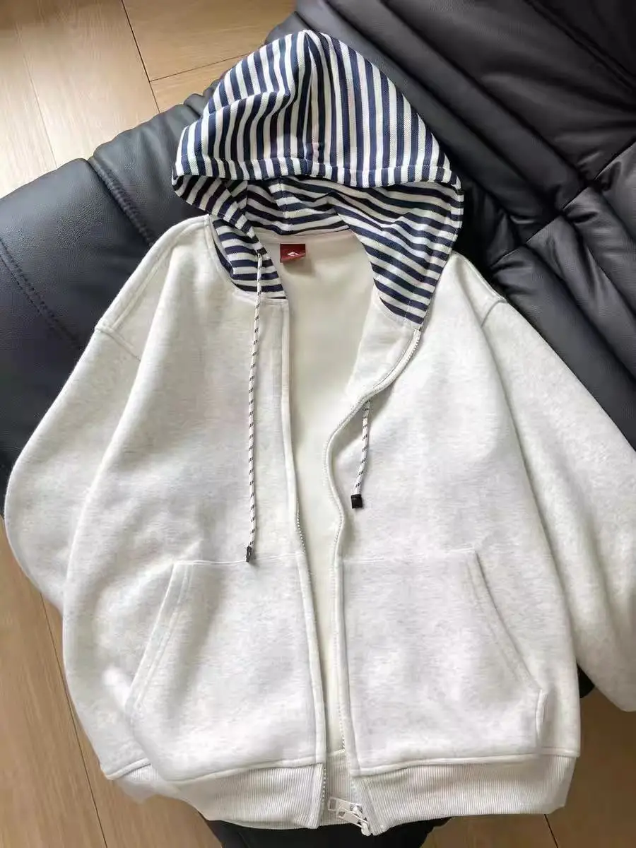 

Subculture Japanese Retro Jacket Coats Women Autumn Hoody Y2k Clothing Aesthetic Grunge Pocket Sweatshirt Hoddies Preppy Style