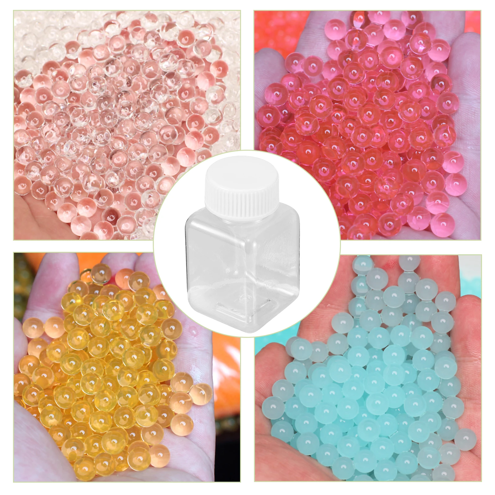 10 garrafas de subpacote de plástico dos pces recarga de armazenamento reutilizável pequena arma de brinquedo vazia de viagem