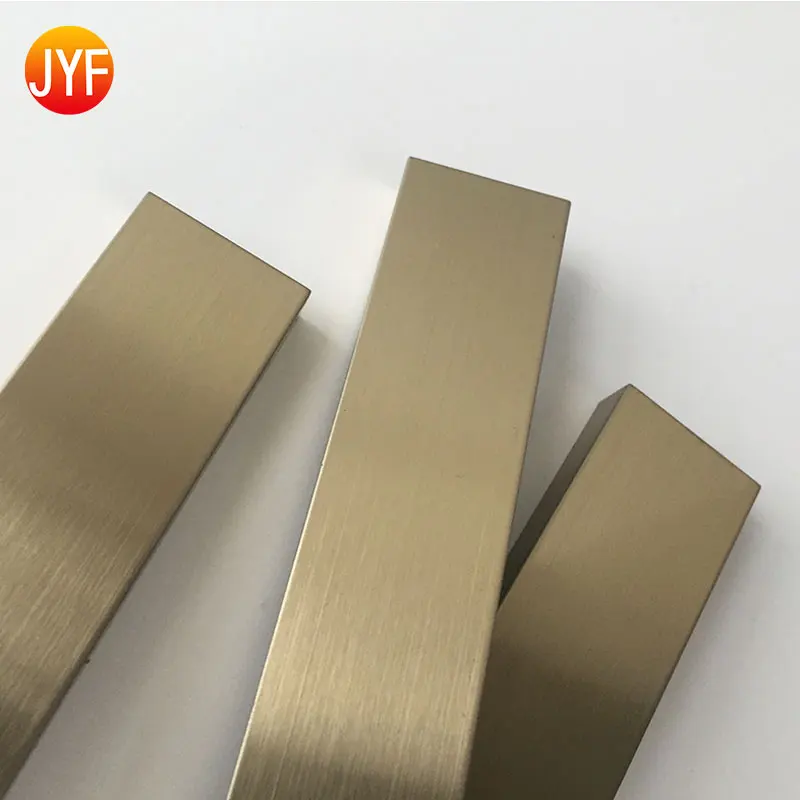 custom.ZZ009 Mirror Bronze Stainless Steel Round Hairline Finished 304 SS Ttile Trim Metal Inlay Strips