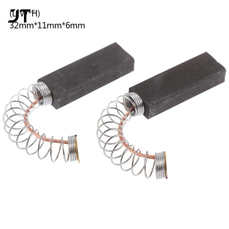 

2Pcs/set 32*11*6mm Motor Carbon Brushes for Power Tool Grind Accessories Repairing Spare