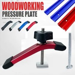 Woodworking T Track Slider M8 T Screw M8 Nut Saw Table Acting Hold Down Clamp for T-Slot T-Track Woodworking DIY Tools