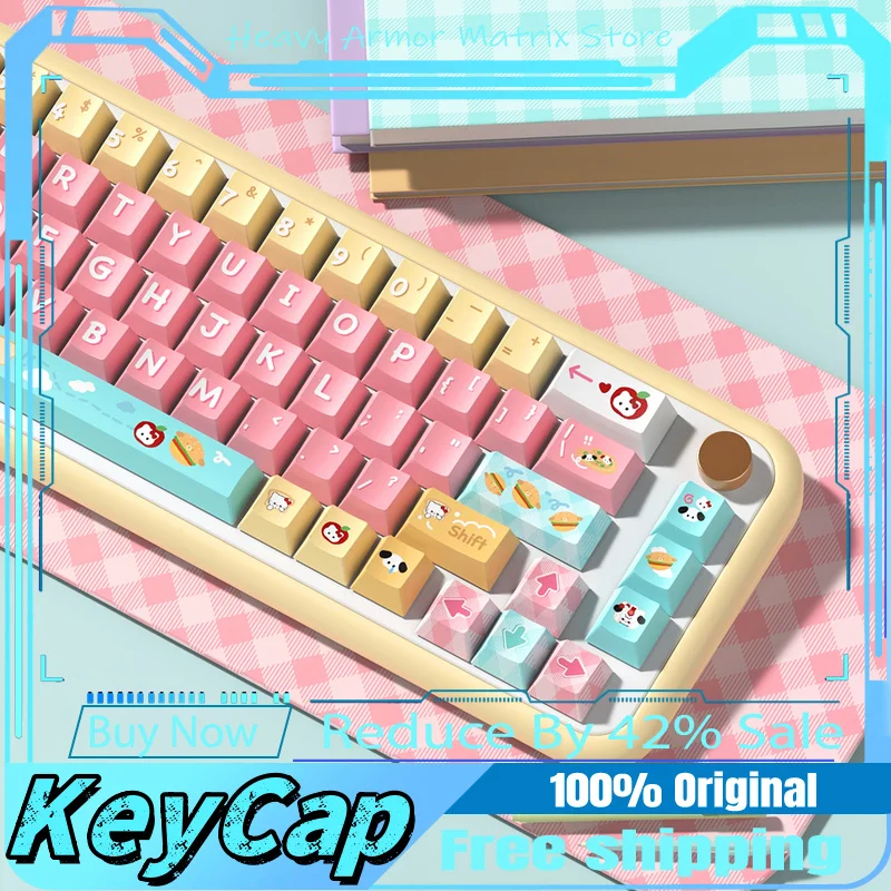 

Dog Themed Keycaps 112/138/158 Keys Cherry/Mda/Mca Profile Pbt Mechanical Keyboard Game Anime Cartoon Cool Cute Gift Keycaps