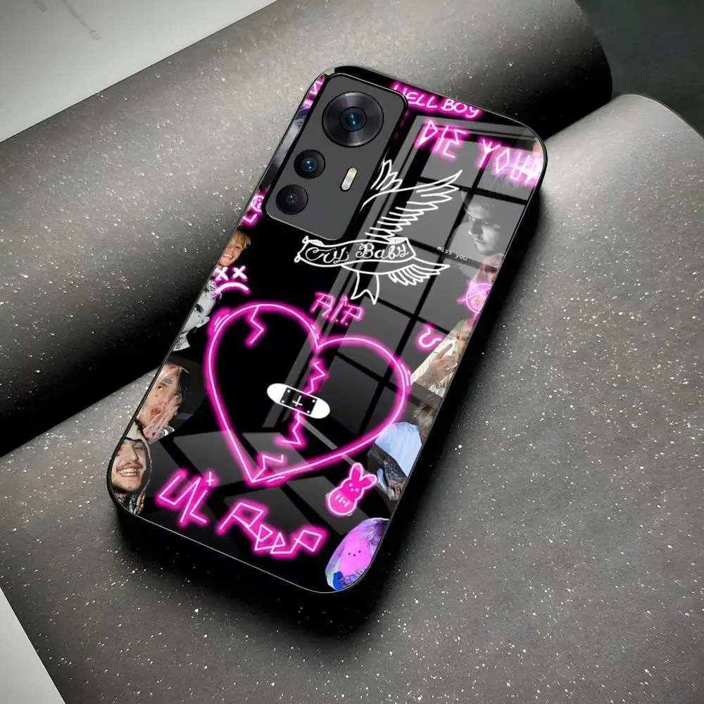 Hip Hop Rapper Lil P-Peep Phone Case For Samsung S24 23 Plus S22 Ultra S10 E S20 Fe S21 Plus Pro S30 S7 Edge S8 S9 5G Glass Co