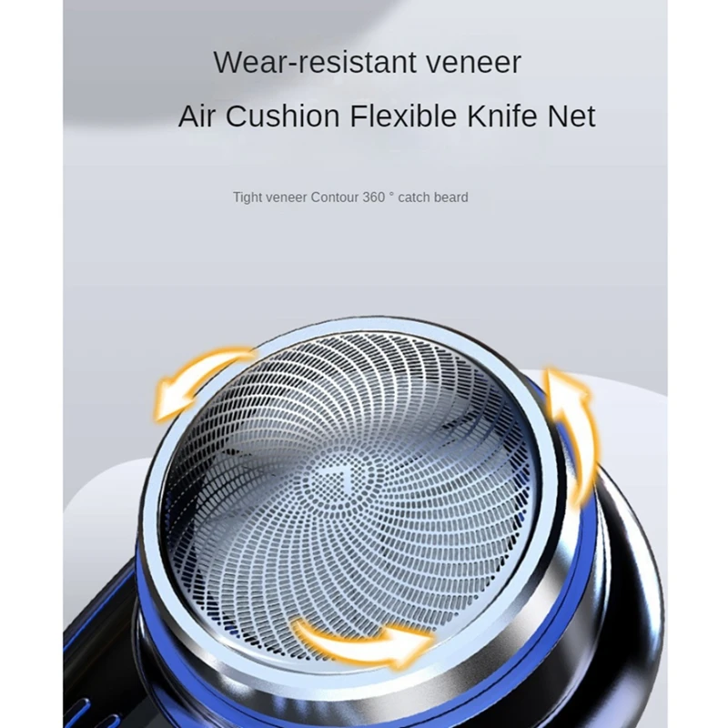 ماكينة حلاقة كهربائية USB قابلة للشحن شاشة ديجيتال للرجال السفر المحمولة انفصال ماكينة حلاقة اللحية الشعر المتقلب