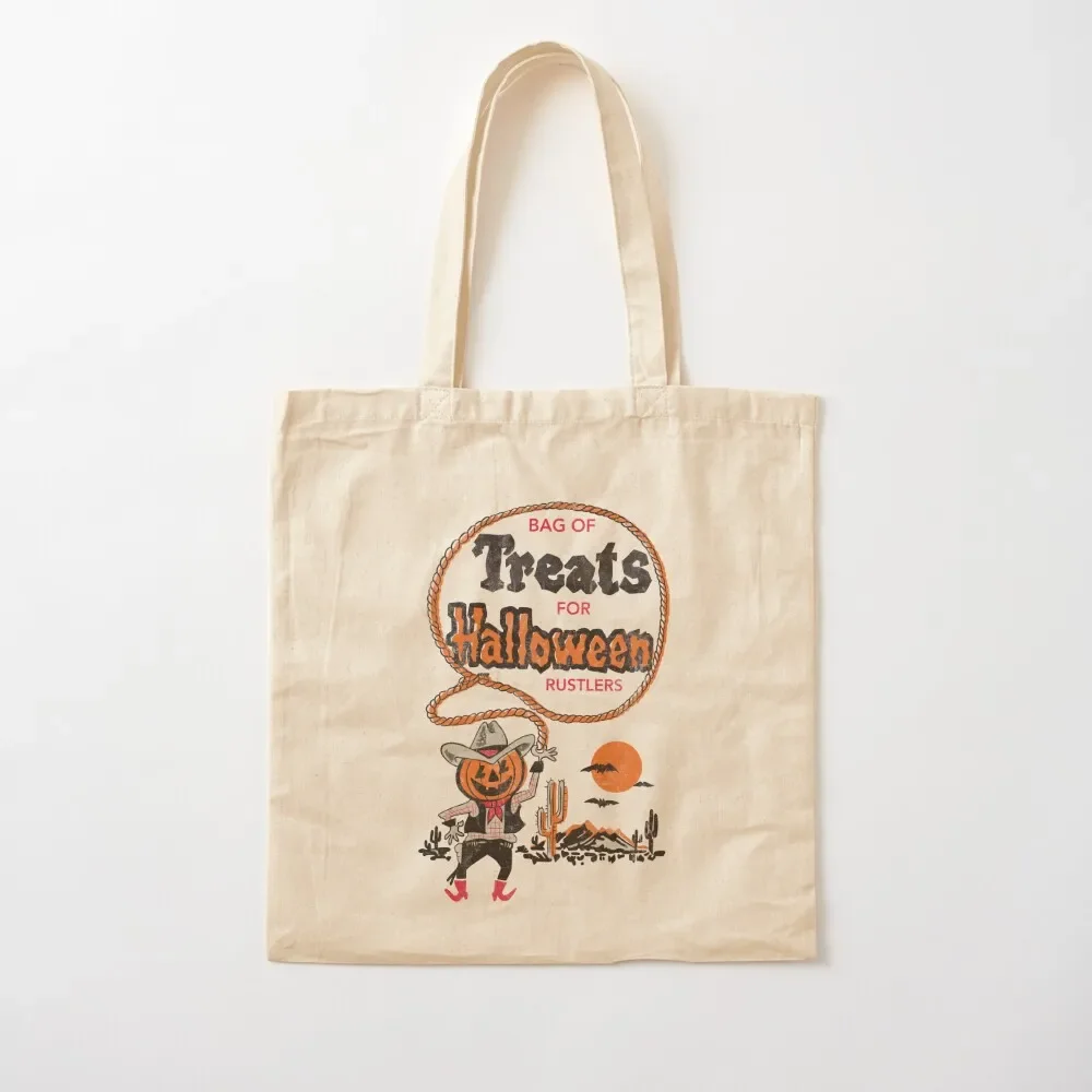 Vintage Halloween Treat Bag Tote Bag Custom bag Portable shopping Lady sacs de shopping