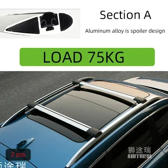 2Pcs Roof Bars for HAVAL H9 2024+ Aluminum Alloy Side Bars Cross Rails Roof Rack Luggage Load 100KG SUV