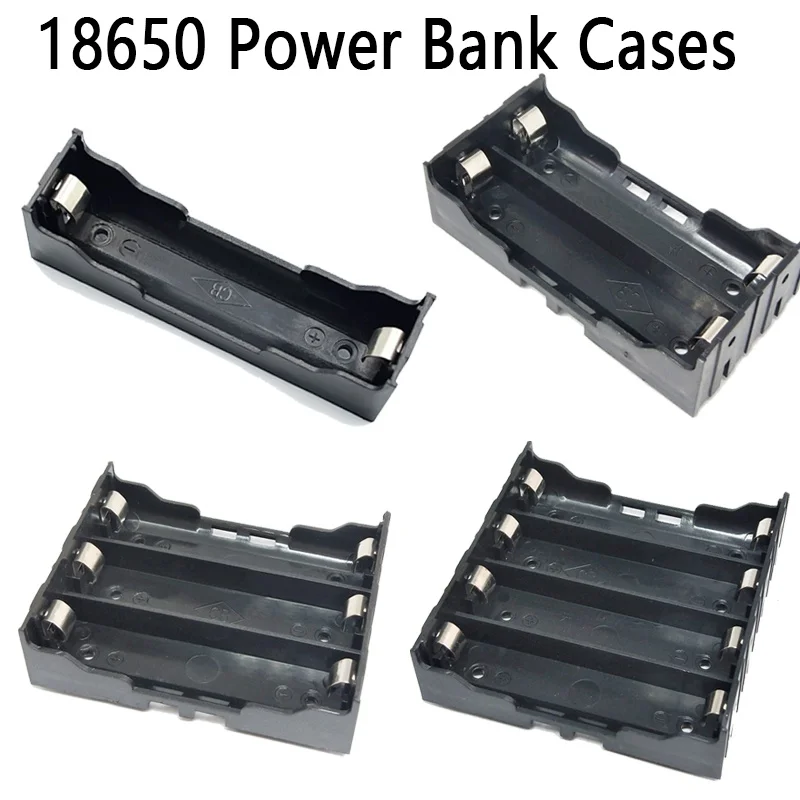 18650 Power Bank Case 1X 2X 3X 4X 18650 Battery Holder Storage Box Case 1 2 3 4 Slots Battery Container For DIY Power Bank Cases