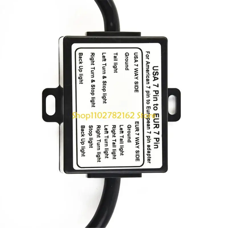 

547b прицепа для Eu Trailer Light Converter Connector Us автомобиль автомобиль 7PIN Blade Blade To Eu 7pin круглый разъем