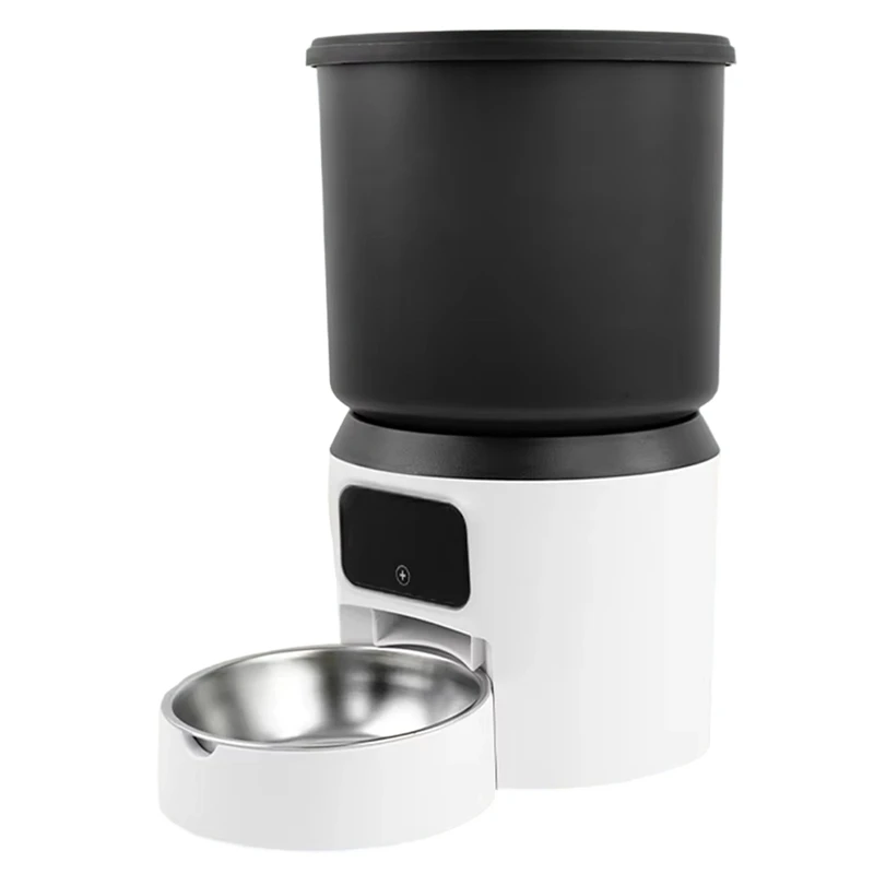 

Автоматическая кормушка для кошек на 4 л — кормушка для домашних животных с таймером для кошек и собак, с дозатором сухих кормов, мешком для осушения, управление с Wi-Fi