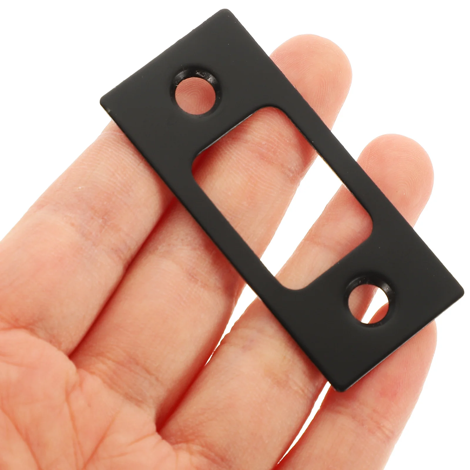 

2pcs Stainless Steel Deadbolt Strike Plate Replacement Hole Filler Cover For Door Lock Reinforcement Front Door Security Kit