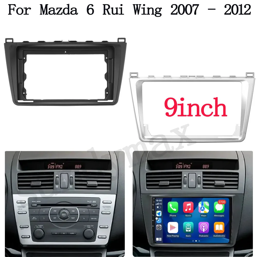 

9-дюймовый автомобильный радиоприемник для mazda6 mazda 6 rui wing DVD стерео рамка пластина адаптер монтажная панель установка рамка комплект отделки