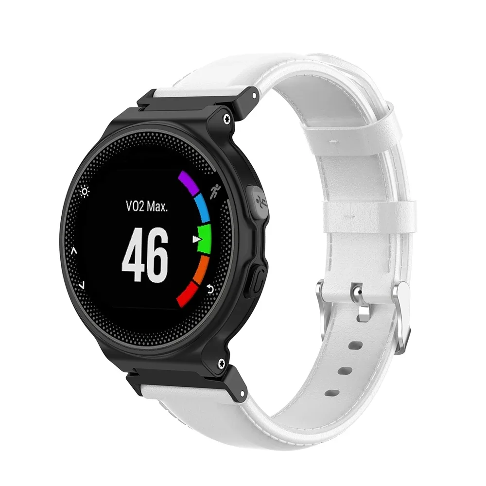 Cinturino in vera pelle per Garmin Forerunner 235/220/230/620/630/735XT/Approach S20 S5 S6 cinturino sportivo braccialetto Correa