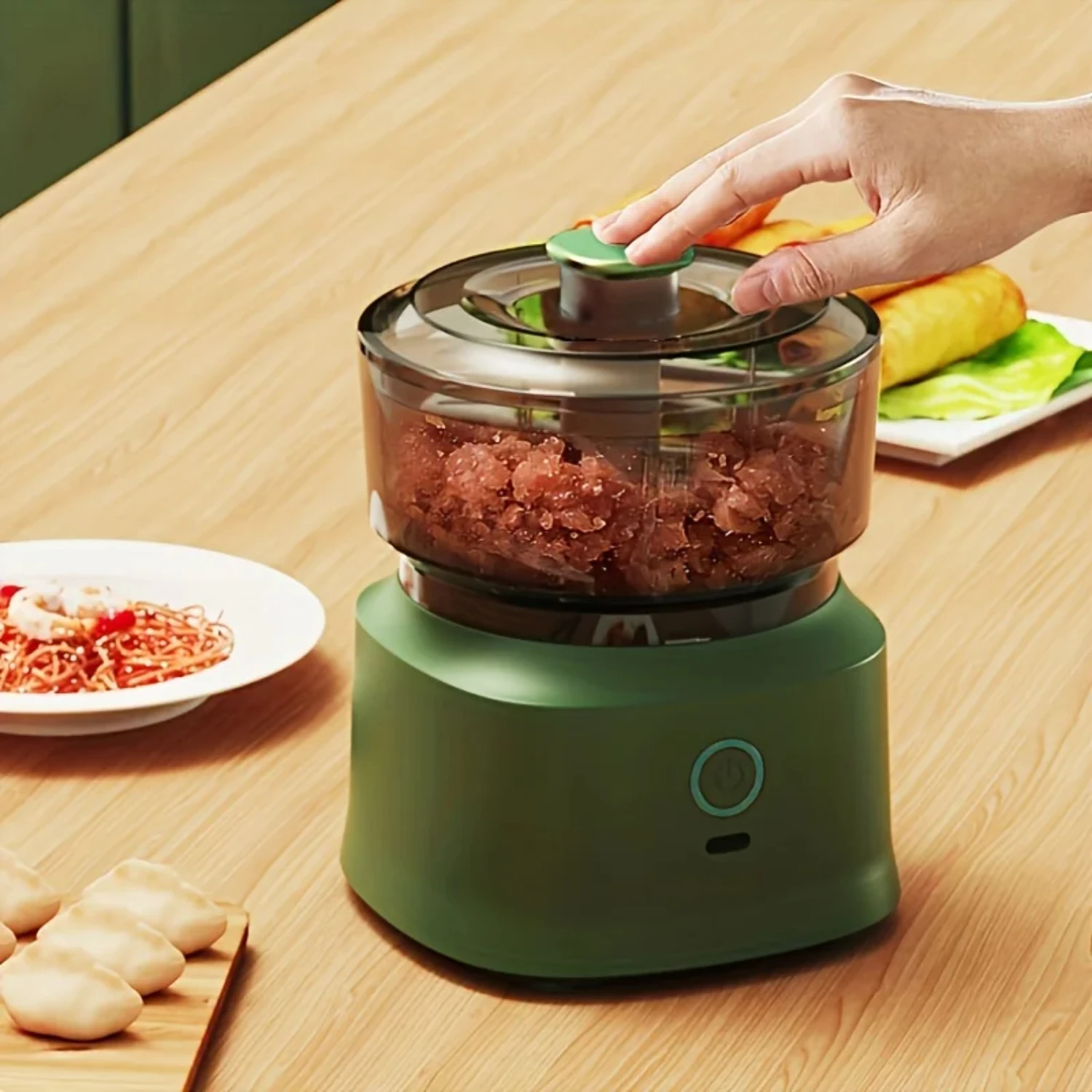 New Versatile Multifunctional Kitchen Food Chopper - Handy Cooking Machine and Grinder for Household, Garlic Masher and Auxiliar