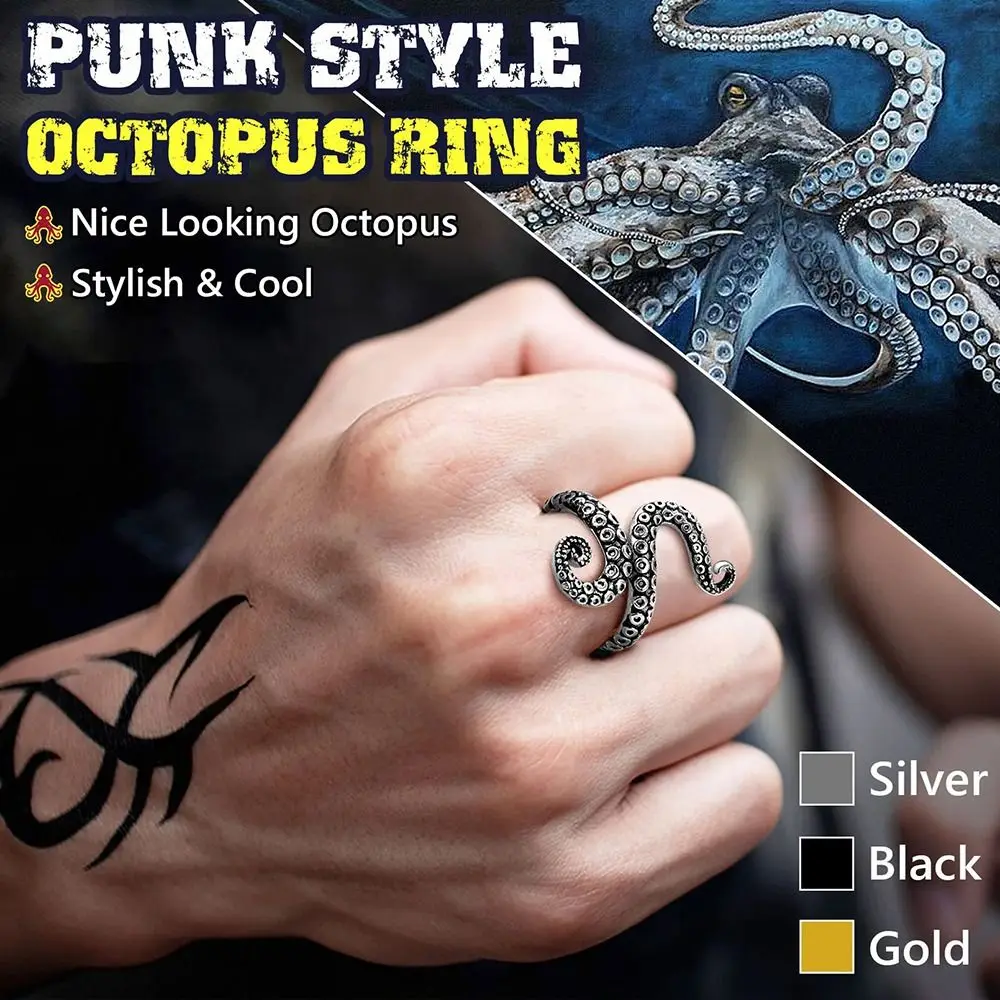 Nuovo polpo apertura anello per maglieria anello all'uncinetto Finger Wear strumenti per maglieria stile Punk anello ditale regolabile in acciaio inossidabile