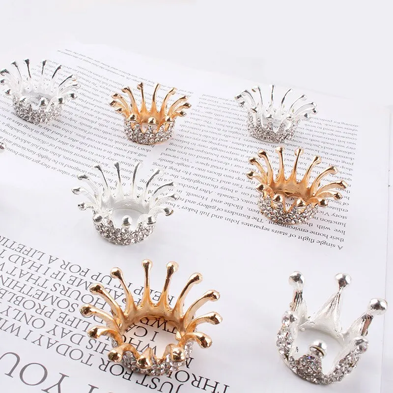 1 Pc Retro Manicure Brush Pen Holder Nail Art Brush Painting Diamonds Crown Shape Pen Brush Holder Nail Art Accessories Tools