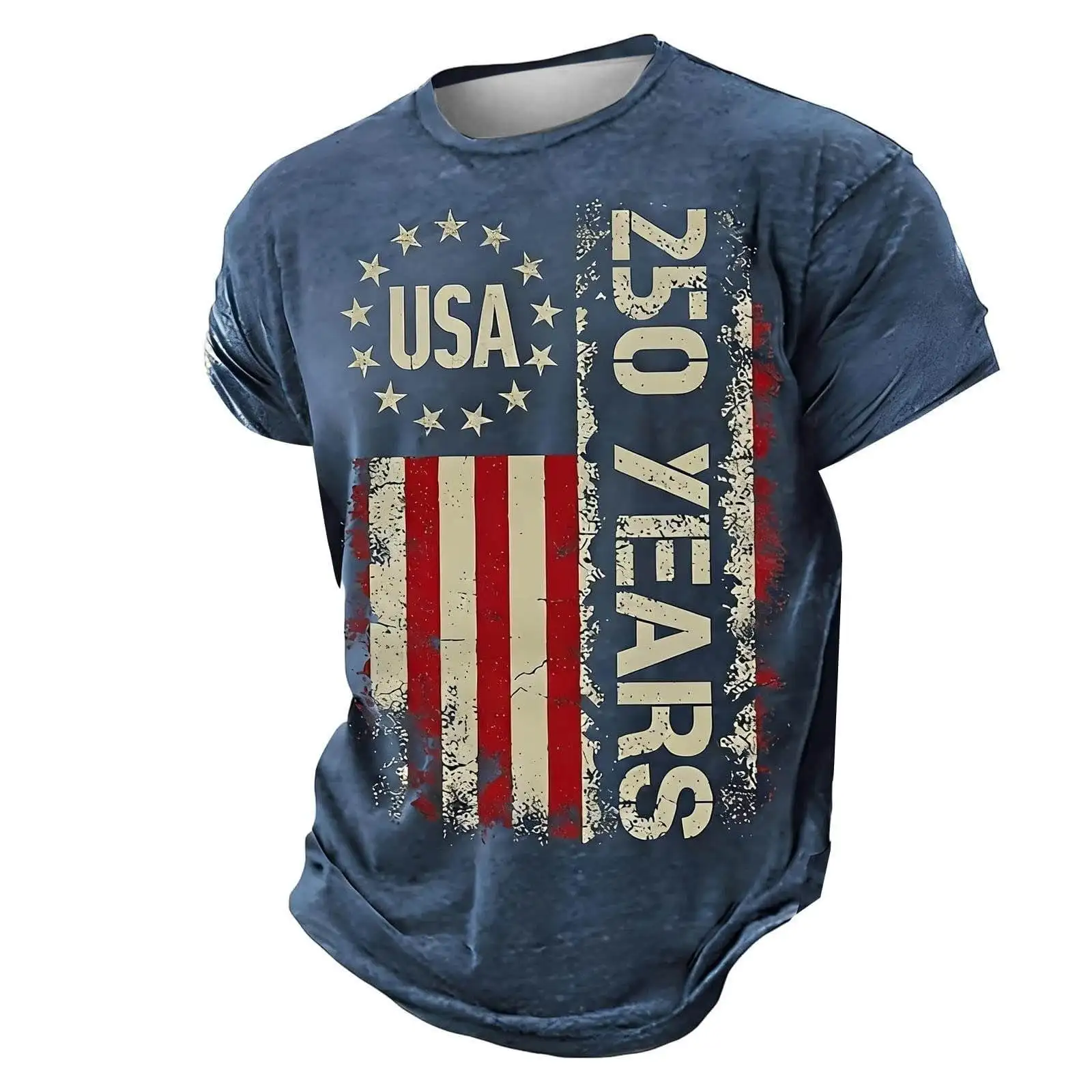 250th Anniversary US Shirt America 250 Anniversary Shirts United States 250 Years Since 1776 2026 Crew Neck Tshirt for Men
