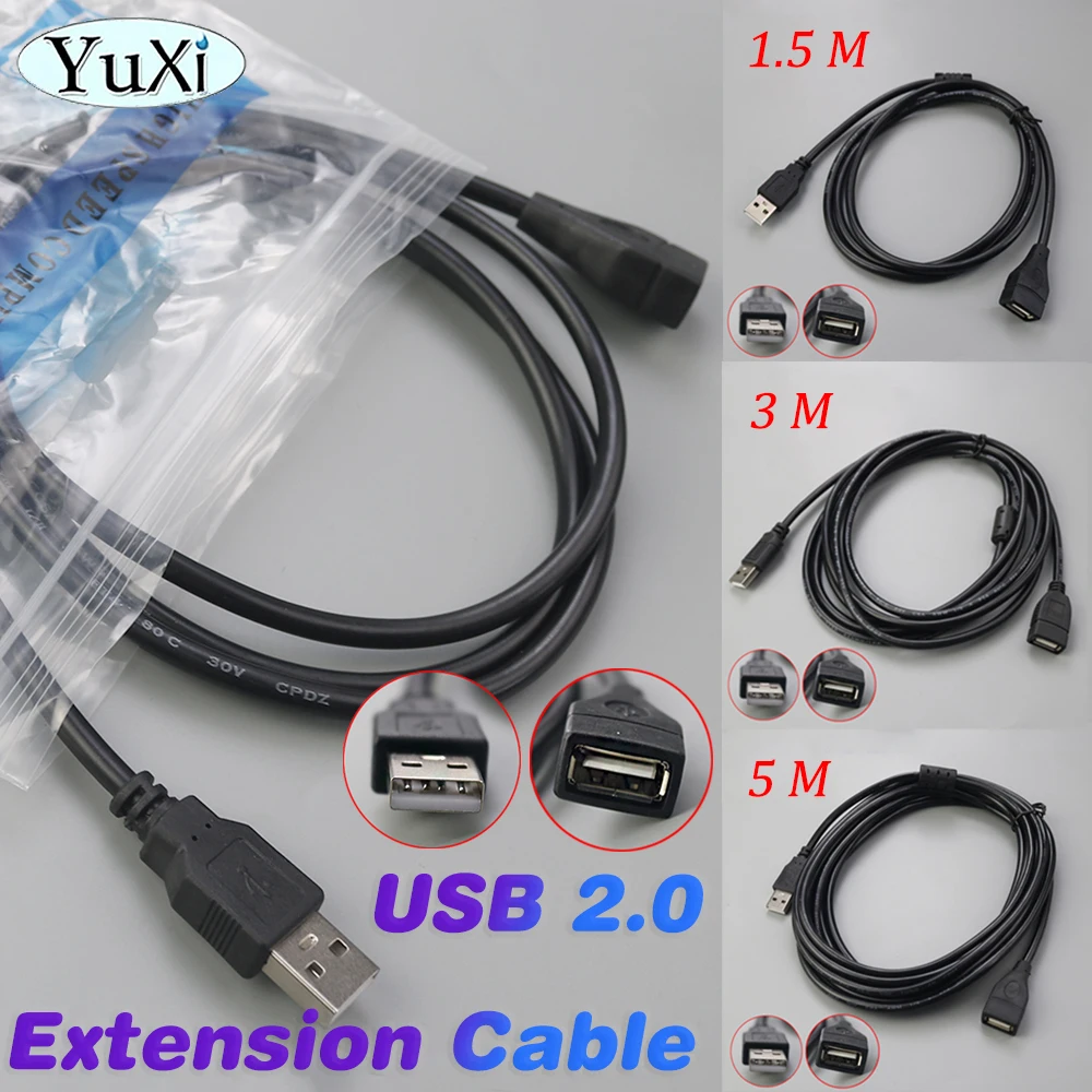 

1Pcs USB A Male to USB Male Dual USB2.0 Extension Cable For PC Camera USB Date Transmission Radiator Hard Disk Extender Cord