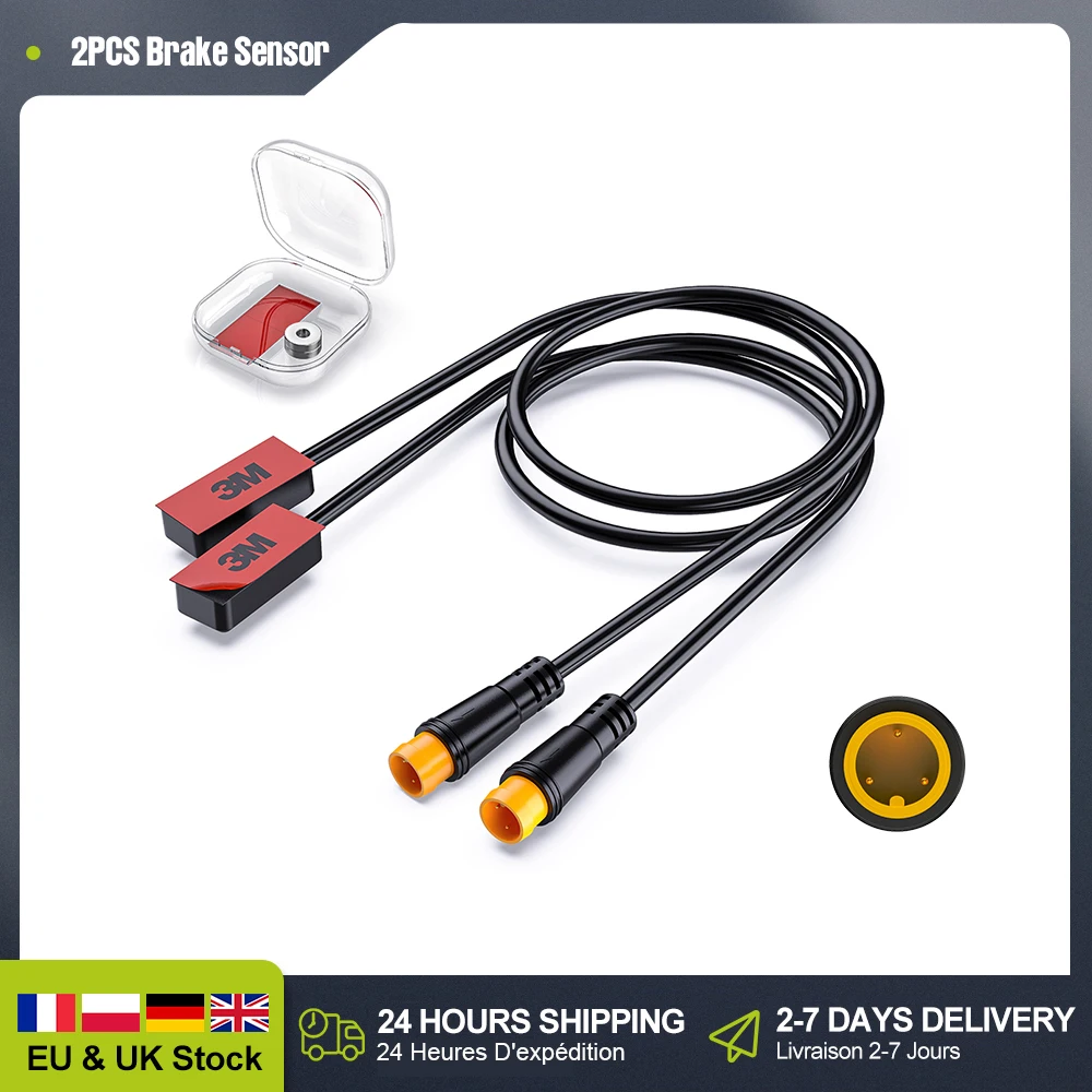 EBike Brake Sensor Electric Bike Cut Off Power Hydraulic Brake Sensor Cable Magnet Set For Bafang Motor Conversion Kit 3PIN Male