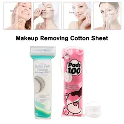 Makeup Maquiagens Make Up Remover Pads Sandwich Circular Makeup Removal Skin Disc Clean Cleaning Fit Cotton Cotton Texture Y8W8