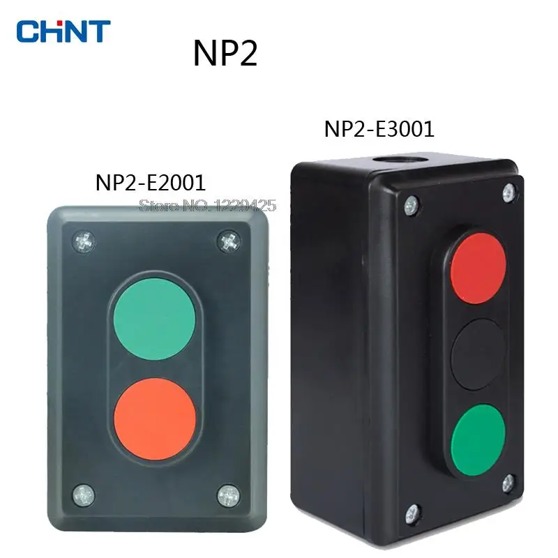 CHNT NP2-E2001 вместо кнопкового переключателя LA4-2H NP2-E3001 вместо кнопки запуска и остановки LA4-3H