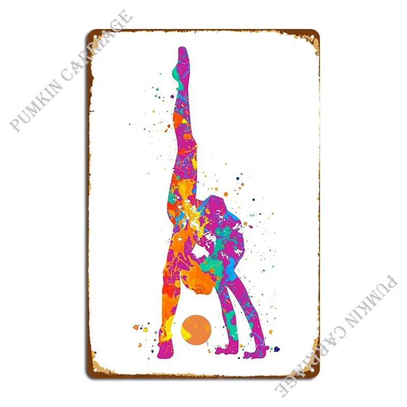 Rhythmic Gymnastics Metal Sign Cinema Wall Decor Pub Garage Tin Sign Poster