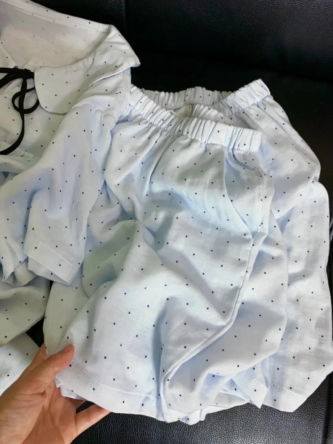 Lightweight Short Sleeve Cotton Pajamas Set for Women Summer New Style Breathable Home Clothes Thin Gauze Sleepwear