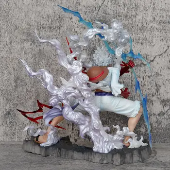 海賊王路飛五檔尼卡手辦動漫人物桌面玩具男孩禮物28公分GK模型 6 最佳銷售 索隆海賊王手辦 - №4