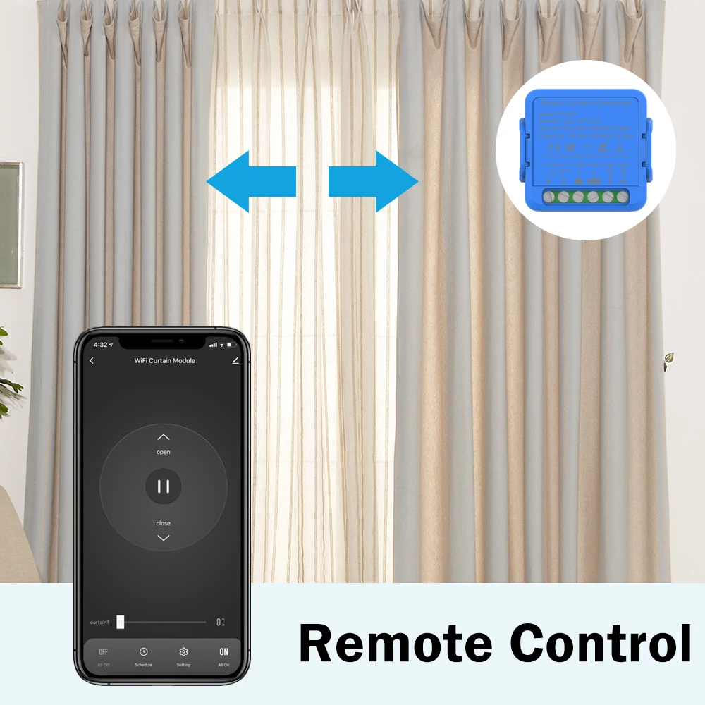 Tuya WiFI Zigbee Smart Curtain Switch Module 3A for Roller Blind Shutter Electric Motor Timing Voice Work with Alexa Google Home