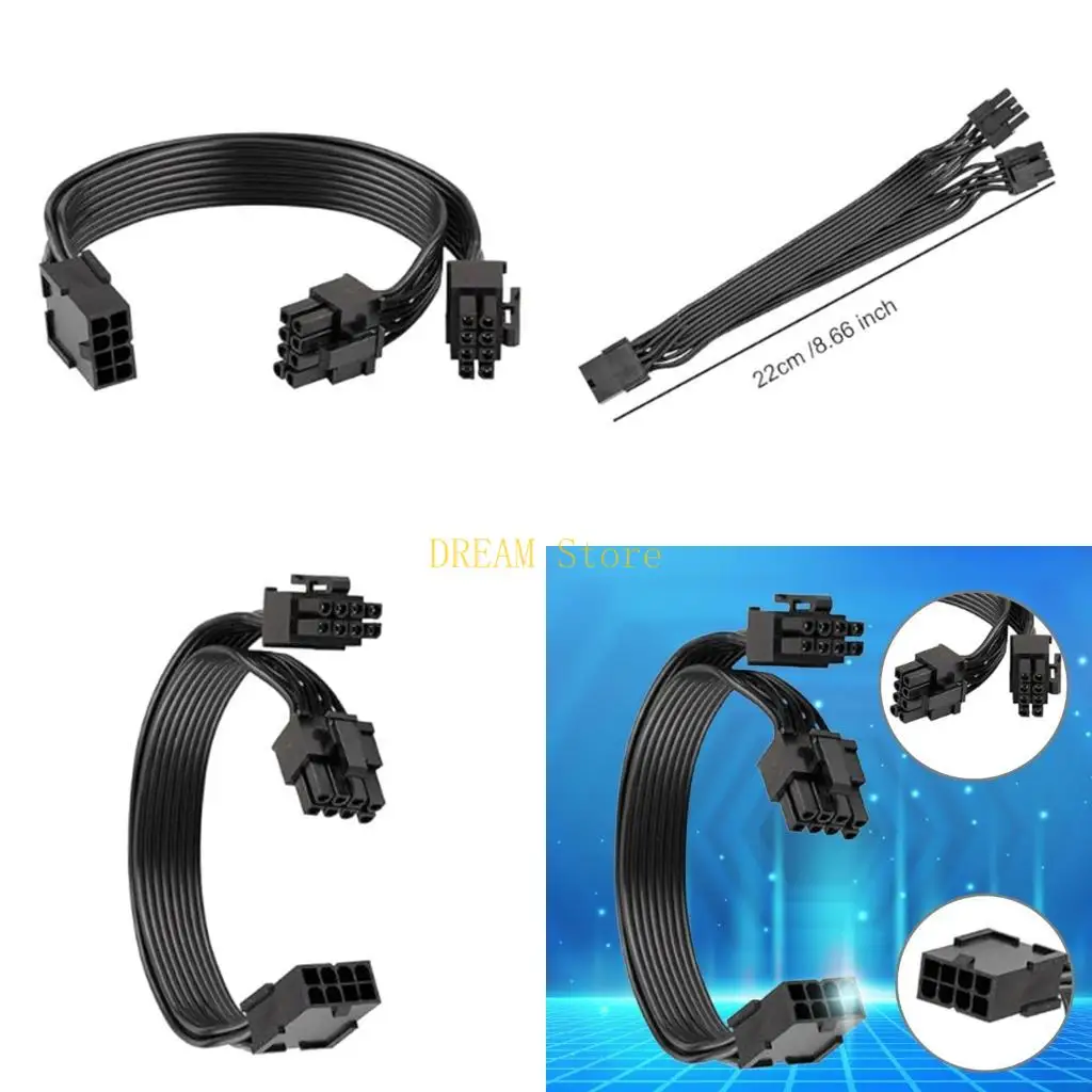 

Графический процессор от 8 пенсионеров до двух от 8PIN (6+2) Мужские адаптеры мощности маниар