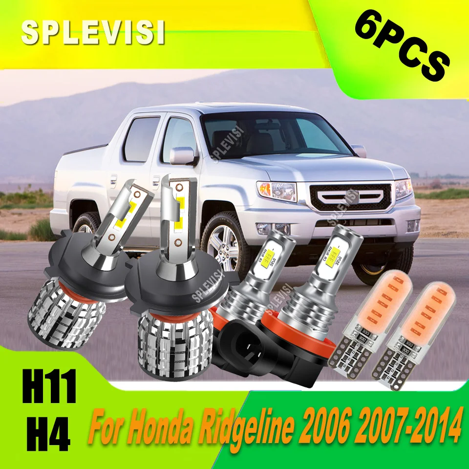 

LED Main Dipped Beam Headlight Side Light Small mini size design for most vehicle For Honda Ridgeline 2006 2007 2008 2009-2014