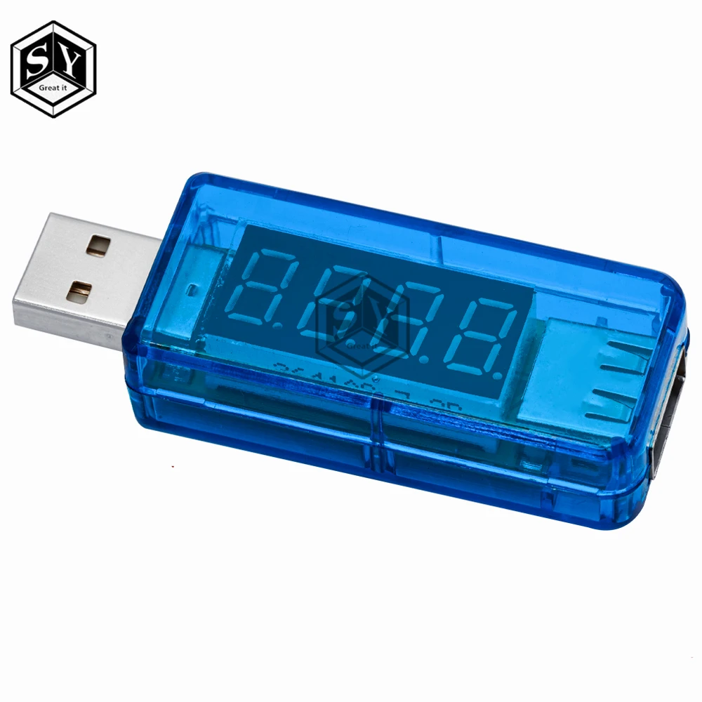 Smart Electronics Digital USB Mobile Power Charging Current Voltage Tester Meter Mini USB Charger Doctor Voltmeter Ammeter Smar