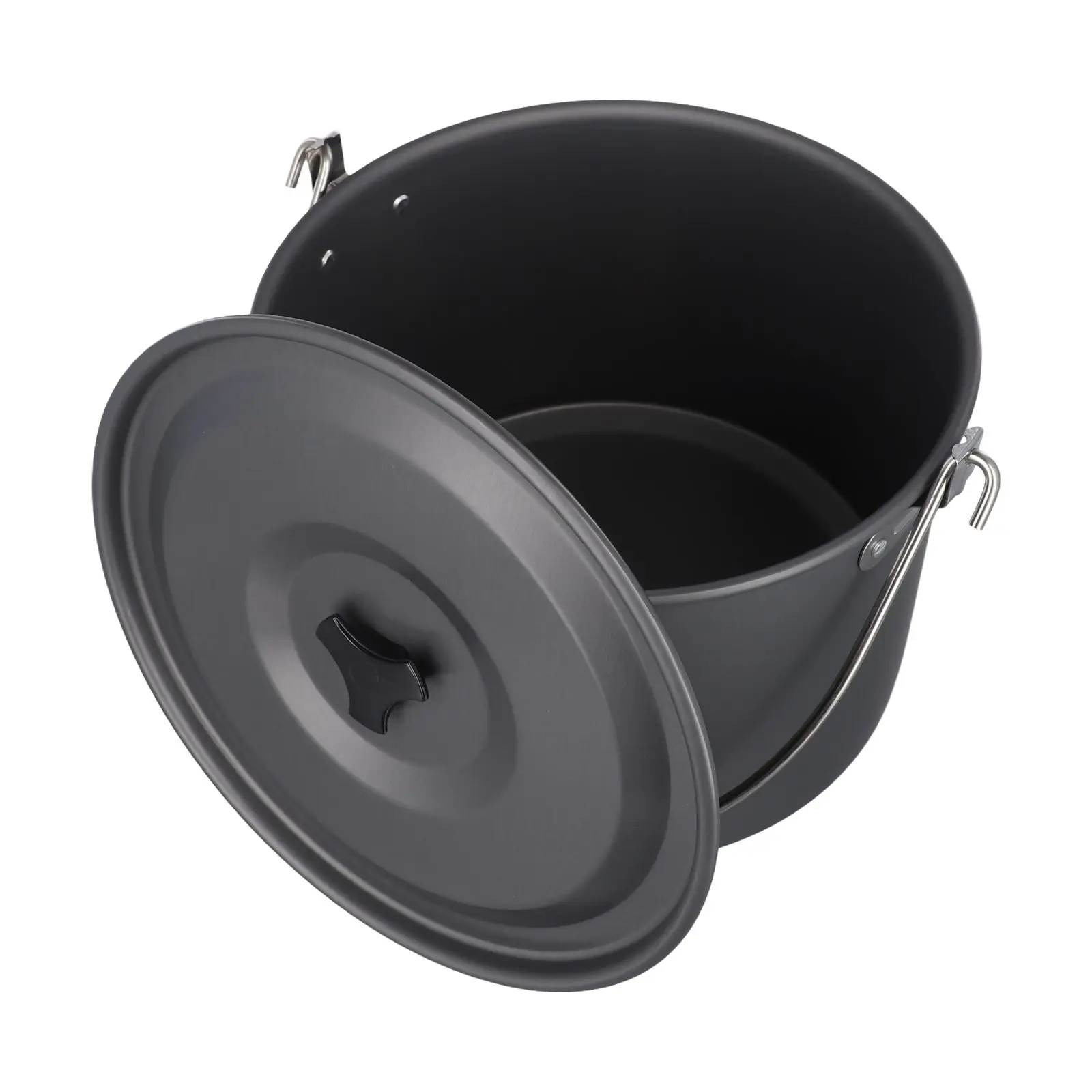 Avoid Spillage Camping Hanging Cooking Pot Barbecue Hanger Pot Direct Heat Cooking Easy To Carry Food-grade Material