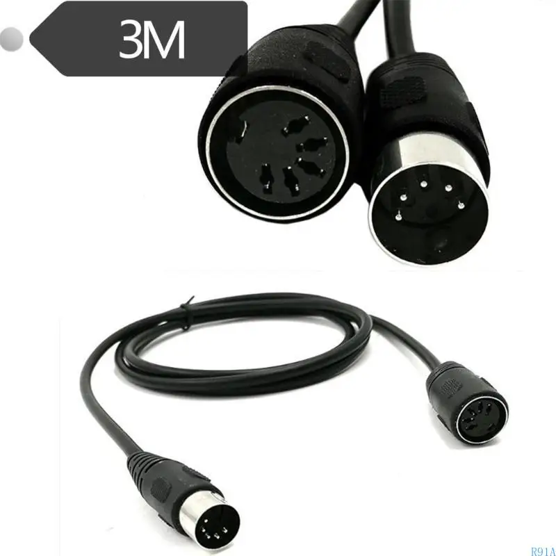 R91A MIDI5PIN MALE TOMEMEL CONNECTORS 5PIN DIN STUDIO使用のために中途半端