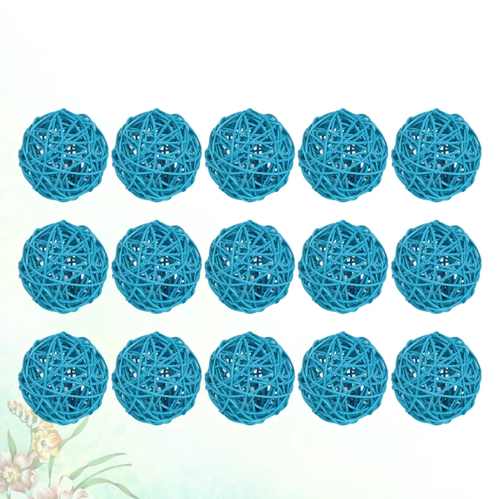 

15pcs Wicker Decorative Balls Large Bamboo DIY Hanging Tree naments Home Office Cafe Christmas Party Decorations Vine Pendants