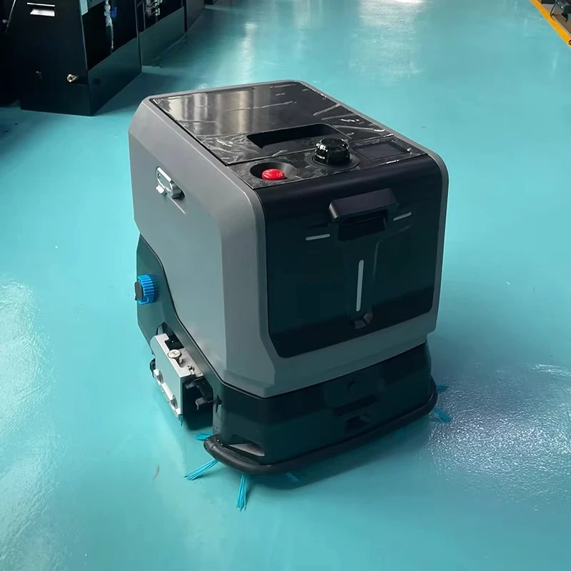 Customized Intelligent Floor Scrubber Robot Smart Navigation Obstacle Avoidance Auto Return Charging Industrial Cleaning Robot