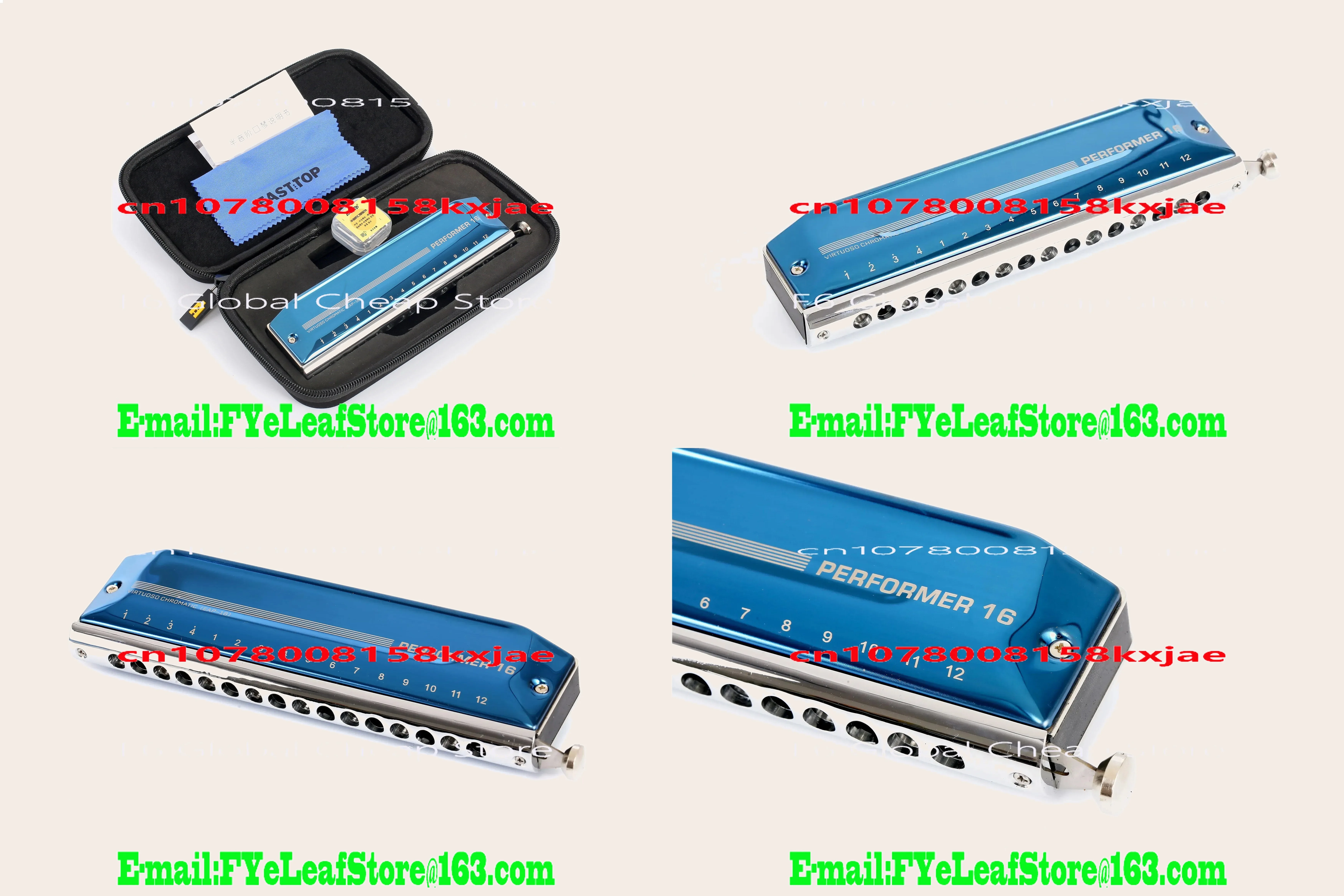 Easttop EAP-16 16 Holes Professional Chromatic Harmonica for Players Gift
